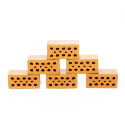Mini Ziegel Terra - 6 Stück - B-Ware