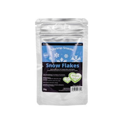 GlasGarten Shrimp Snacks Snow Flakes | Mangold Spinat 30 g