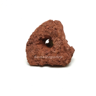 Lavastein rot S 3-Loch 10-12 cm