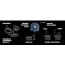 Kiwi Walker Travel Double Bowl Blau - Slowfeeder