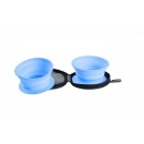 Kiwi Walker Travel Double Bowl Blau - Slowfeeder