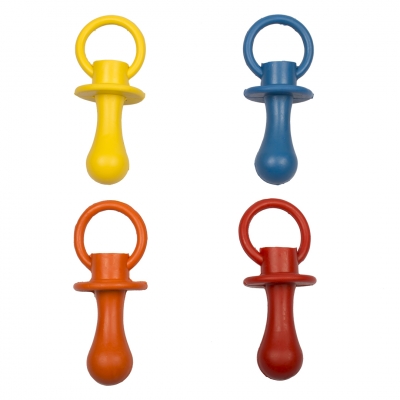 Rubber Pacifier - Orange