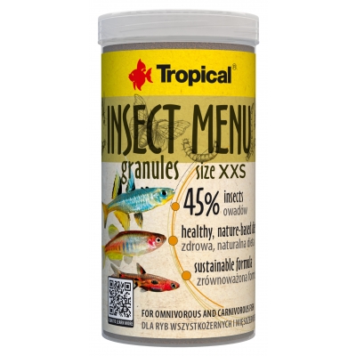 Tropical Insect Menu Granules Size XXS 250 ml