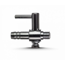 Aqua Nova 1-fach Lufthahn Metall 4/6 mm mit Gewinde
