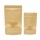 Doypack Kraftpapier Sichtfenster - 130x225 - 500 ml | 100 Stück