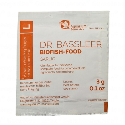 Gratisprobe von Dr. Bassleer Biofish Food Garlic L 3 g