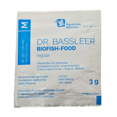 Gratisprobe von Dr. Bassleer Biofish Food Regular M 3 g