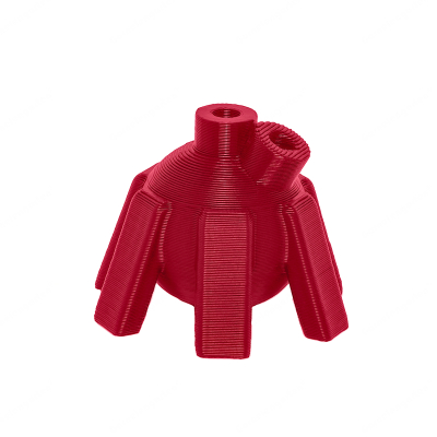 Garnelengarten® Lollipop Halter Criss-Cross fire red