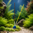 Garnelengarten® Lollipop Halter Criss-Cross haze blue