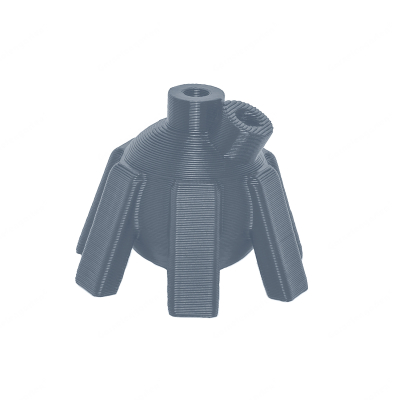 Garnelengarten® Lollipop Halter Criss-Cross grey