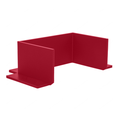 Garnelengarten® Futterplatz Straight 7x4,5 - 3 cm fire red