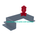 Garnelengarten® Lollipop Aufsatz Criss-Cross fire red