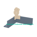 Garnelengarten® Lollipop Aufsatz Criss-Cross bone white