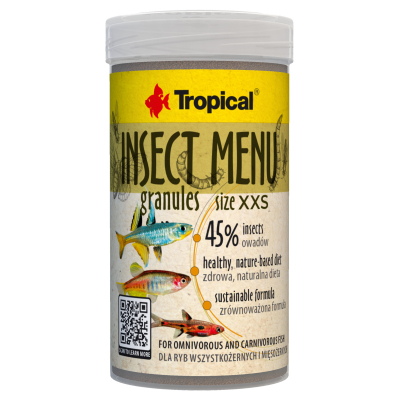 Tropical Insect Menu Granules Size XXS 100 ml | MHD 03/27
