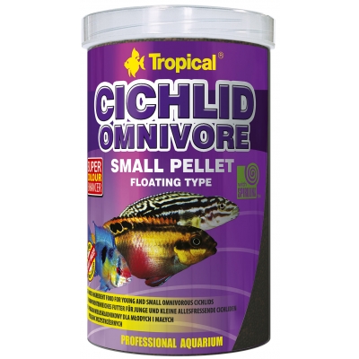 Tropical Cichlid Omnivore Small Pellet 250 ml