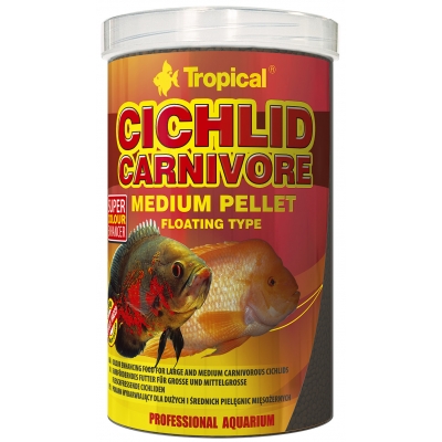 Tropical Cichlid Carnivore Medium Pellet 1 Liter