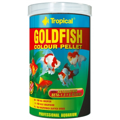 Tropical Goldfish Colour Pellet 1 Liter