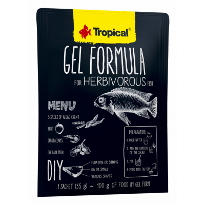 Tropical Gel Formula for Herbivorous Fish 35 g