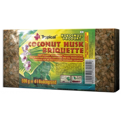 Tropical Coconut Husk Briquette - grob